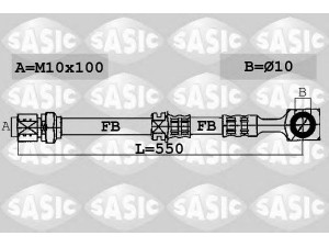 SASIC 6606099 stabdžių žarnelė 
 Stabdžių sistema -> Stabdžių žarnelės
6R0611701A, 6R0611701B, 6R0611701F