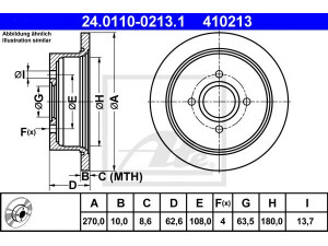ATE 24.0110-0213.1 stabdžių diskas 
 Dviratė transporto priemonės -> Stabdžių sistema -> Stabdžių diskai / priedai
5025951