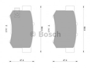 BOSCH 0 986 AB2 206 stabdžių trinkelių rinkinys, diskinis stabdys 
 Techninės priežiūros dalys -> Papildomas remontas
06430-S0K-J01, 06430-S2X-J00, 06430-S3N-J00