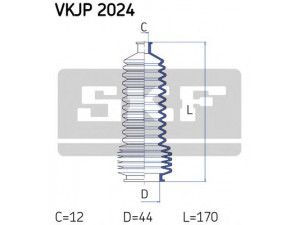 SKF VKJP 2024 gofruotoji membrana, vairavimas 
 Vairavimas -> Gofruotoji membrana/sandarinimai
77 01 469 487