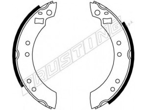 TRUSTING 7070 stabdžių trinkelių komplektas 
 Techninės priežiūros dalys -> Papildomas remontas