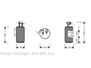 AVA QUALITY COOLING VWD169 džiovintuvas, oro kondicionierius 
 Oro kondicionavimas -> Džiovintuvas
176820191, 191820191, 191820191A