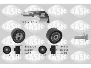 SASIC 1750013 paskirstymo diržo komplektas 
 Techninės priežiūros dalys -> Papildomas remontas
083161, 9400831609, 9400831609