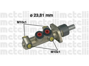 METELLI 05-0222 pagrindinis cilindras, stabdžiai 
 Stabdžių sistema -> Pagrindinis stabdžių cilindras
95666966, 4601.C4, 77 01 203 719