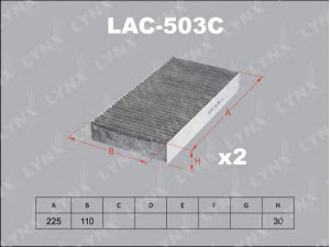 LYNXauto LAC-503C filtras, salono oras 
 Techninės priežiūros dalys -> Techninės priežiūros intervalai
08292-SCA-E11, 08R79-S5A-600, 08R79-S5A-A00