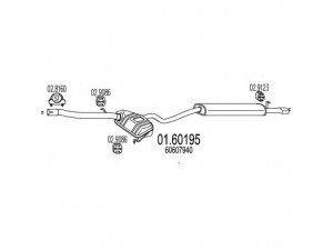 MTS 01.60195 galinis duslintuvas 
 Išmetimo sistema -> Duslintuvas
60607940