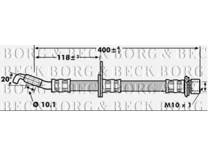 BORG & BECK BBH7255 stabdžių žarnelė 
 Stabdžių sistema -> Stabdžių žarnelės
9094702B64