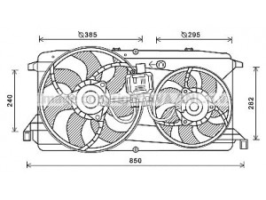 AVA QUALITY COOLING FD7579 ventiliatorius, radiatoriaus 
 Aušinimo sistema -> Oro aušinimas
1484636, 8C118C607BB