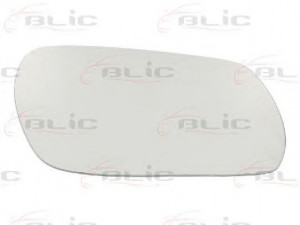 BLIC 6102-01-0762P veidrodėlio stiklas, išorinis veidrodėlis 
 Kėbulas -> Keleivių kabina -> Veidrodėlis