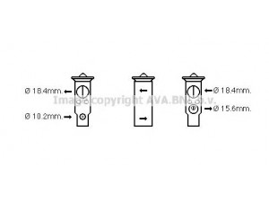 AVA QUALITY COOLING TO1638 išsiplėtimo vožtuvas, oro kondicionavimas 
 Oro kondicionavimas -> Vožtuvai
8851502091, 8851560150, 8851560150