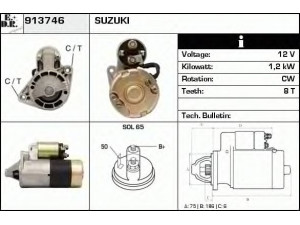 EDR 913746 starteris 
 Elektros įranga -> Starterio sistema -> Starteris
M0T86481, M1T70281, M1T70281ZC