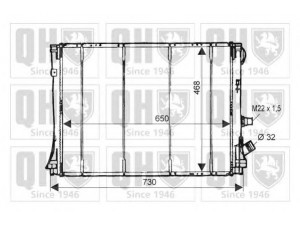 QUINTON HAZELL QER1539 radiatorius, variklio aušinimas 
 Aušinimo sistema -> Radiatorius/alyvos aušintuvas -> Radiatorius/dalys
77 01 041 957