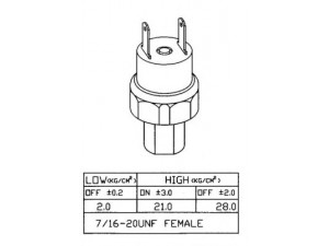 NRF 38919 slėgio jungiklis, oro kondicionavimas