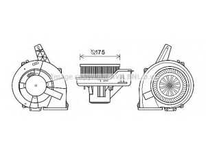 PRASCO ST8045 elektrovariklis, vidinis pūtiklis 
 Šildymas / vėdinimas -> Orpūtė/dalys
6Q1819015E, 6Q1819015G, 6Q1819015H