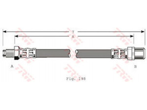 TRW PHB350 stabdžių žarnelė 
 Stabdžių sistema -> Stabdžių žarnelės
34301161964, 34301163155