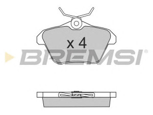 BREMSI BP2680 stabdžių trinkelių rinkinys, diskinis stabdys 
 Techninės priežiūros dalys -> Papildomas remontas
0071712910, 71712910, 71752987