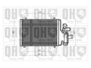 QUINTON HAZELL QCN14 kondensatorius, oro kondicionierius 
 Oro kondicionavimas -> Kondensatorius
77 01 205 043, 77 01 205 609