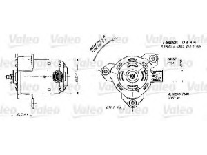 VALEO 698356 elektrovariklis, raditoriaus ventiliatorius 
 Aušinimo sistema -> Radiatoriaus ventiliatorius
7701045215