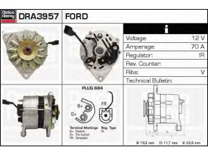 DELCO REMY DRA3957 kintamosios srovės generatorius 
 Elektros įranga -> Kint. sr. generatorius/dalys -> Kintamosios srovės generatorius