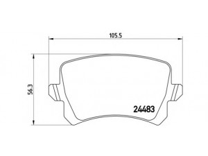 BREMBO P 85 109 stabdžių trinkelių rinkinys, diskinis stabdys 
 Techninės priežiūros dalys -> Papildomas remontas
3AA698451, 3C0698451E, 3C0698451F