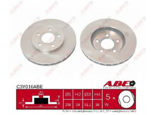 ABE C3Y016ABE stabdžių diskas 
 Stabdžių sistema -> Diskinis stabdys -> Stabdžių diskas
4683259, 4683259AC, 4683259, 4683259