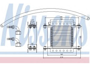 NISSENS 90634 alyvos aušintuvas, variklio alyva 
 Aušinimo sistema -> Radiatorius/alyvos aušintuvas -> Alyvos aušintuvas
15710-02010, 15710-16050