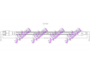 Brovex-Nelson H3754 stabdžių žarnelė 
 Stabdžių sistema -> Stabdžių žarnelės
0007563845, 0060806216, 0060808815