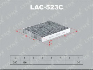 LYNXauto LAC-523C filtras, salono oras 
 Techninės priežiūros dalys -> Techninės priežiūros intervalai
80292-SMG-E01