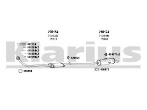 KLARIUS 630143E išmetimo sistema 
 Išmetimo sistema -> Išmetimo sistema, visa