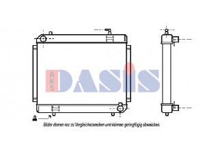 AKS DASIS 130300N radiatorius, variklio aušinimas 
 Aušinimo sistema -> Radiatorius/alyvos aušintuvas -> Radiatorius/dalys
3185001902, 3185001909, A3185001902