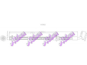 Brovex-Nelson H3960 stabdžių žarnelė 
 Stabdžių sistema -> Stabdžių žarnelės
4621001E11, 46210D4001, 46210D4011
