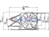 AKS DASIS 158025N ventiliatorius, radiatoriaus 
 Aušinimo sistema -> Oro aušinimas
1314451, 1314460, 1314541, 1341346