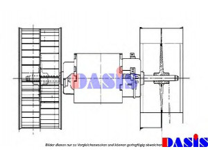 AKS DASIS 870310N vidaus pūtiklis 
 Šildymas / vėdinimas -> Orpūtė/dalys
0008308208, A0008308208