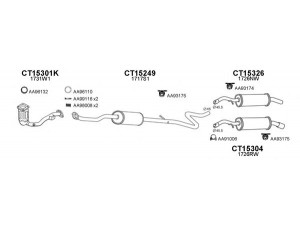 VENEPORTE 150039 išmetimo sistema 
 Išmetimo sistema -> Išmetimo sistema, visa