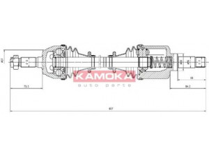 KAMOKA CT1138952 kardaninis velenas 
 Ratų pavara -> Kardaninis velenas
95644403, 327216, 327218, 327219