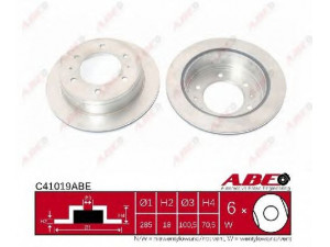 ABE C41019ABE stabdžių diskas 
 Stabdžių sistema -> Diskinis stabdys -> Stabdžių diskas
43206-32G00, 43206-32G01