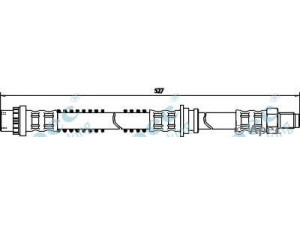 APEC braking HOS3305 stabdžių žarnelė 
 Stabdžių sistema -> Stabdžių žarnelės
GBH90335, SHB000930, SHB101221