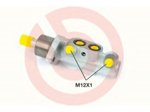 BREMBO M 61 056 pagrindinis cilindras, stabdžiai 
 Stabdžių sistema -> Pagrindinis stabdžių cilindras
4601K8, 010613, 03212325813, F026003942