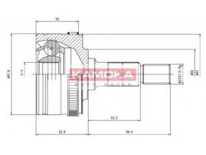 KAMOKA 7000 jungčių komplektas, kardaninis velenas 
 Ratų pavara -> Sujungimai/komplektas
0003300036, 0003301585