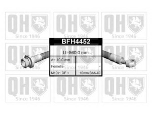 QUINTON HAZELL BFH4452 stabdžių žarnelė 
 Stabdžių sistema -> Stabdžių žarnelės
FBH 6299, 46210-04A00