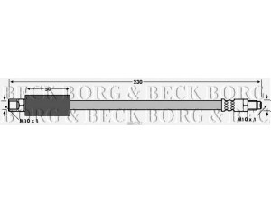 BORG & BECK BBH7767 stabdžių žarnelė 
 Stabdžių sistema -> Stabdžių žarnelės
5158062J00, 5158063J00