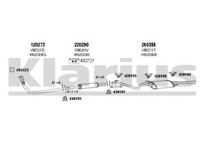 KLARIUS 930345E išmetimo sistema 
 Išmetimo sistema -> Išmetimo sistema, visa