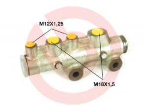 BREMBO M A6 005 pagrindinis cilindras, stabdžiai 
 Stabdžių sistema -> Pagrindinis stabdžių cilindras
4237415, 4723798, 4765078, 4783798