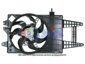 AKS DASIS 088083N ventiliatorius, radiatoriaus 
 Aušinimo sistema -> Oro aušinimas
46745045, 51721477, 51738357