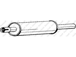 BOSAL 233-485 priekinis duslintuvas 
 Išmetimo sistema -> Duslintuvas
357 253 209 C