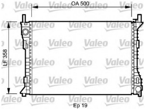 VALEO 735045 radiatorius, variklio aušinimas 
 Aušinimo sistema -> Radiatorius/alyvos aušintuvas -> Radiatorius/dalys
1363013