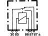 HELLA 4RD 933 332-011 relė, pagrindinė srovė