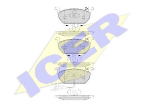 ICER 182189 stabdžių trinkelių rinkinys, diskinis stabdys 
 Techninės priežiūros dalys -> Papildomas remontas
5Q0 698 151 C, 5Q0 698 151 E, 5Q0 698 151 C