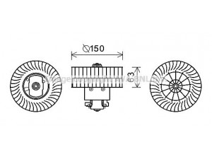 AVA QUALITY COOLING BW8488 elektrovariklis, vidinis pūtiklis 
 Šildymas / vėdinimas -> Orpūtė/dalys
64118361913