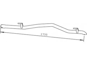 DINEX 56517 išleidimo kolektorius 
 Išmetimo sistema -> Išmetimo vamzdžiai
904.490.1021, 2D0253681D